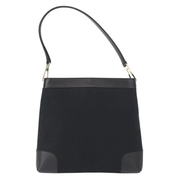 GUCCI GG Canvas Shoulder Bag Black Gold 001 4231 Auth ka883 - Picture 3 of 16